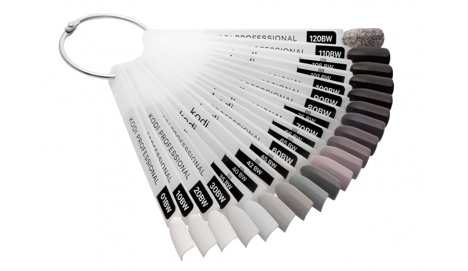 Palette of Gel Polishes BW "Black & White" (22 tips)
