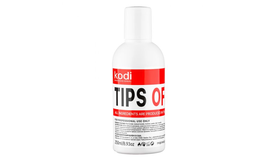 Tips Off (Gel/acrylic polish remover) 250 ml.